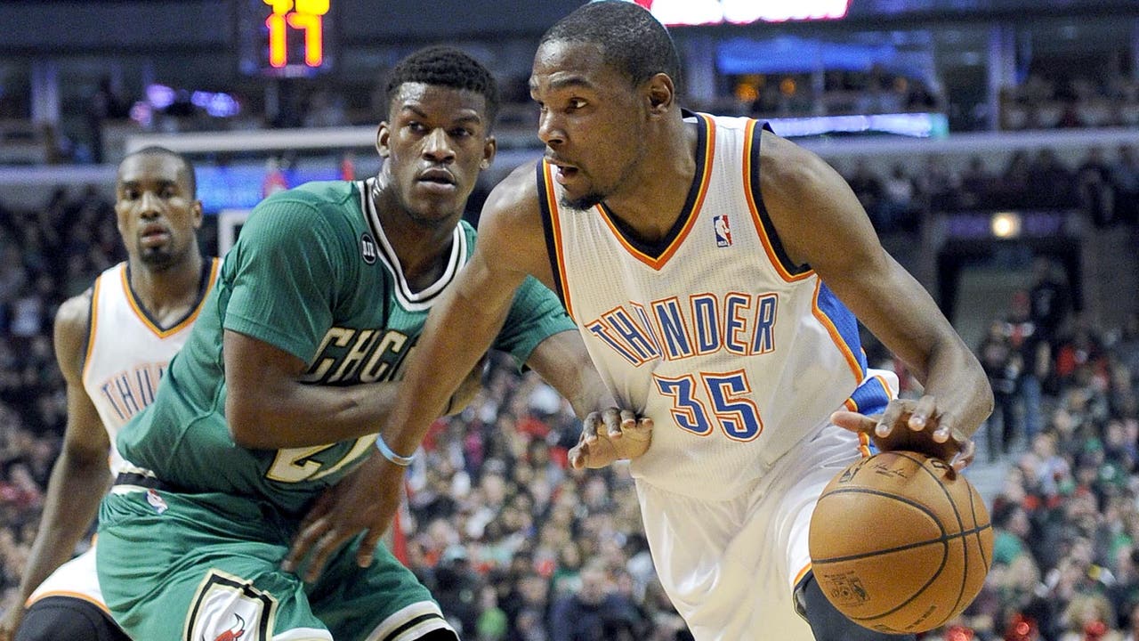 Kevin Durant's scoring run continues as Thunder beat Bulls